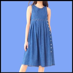 BDG denim babydoll midi dress